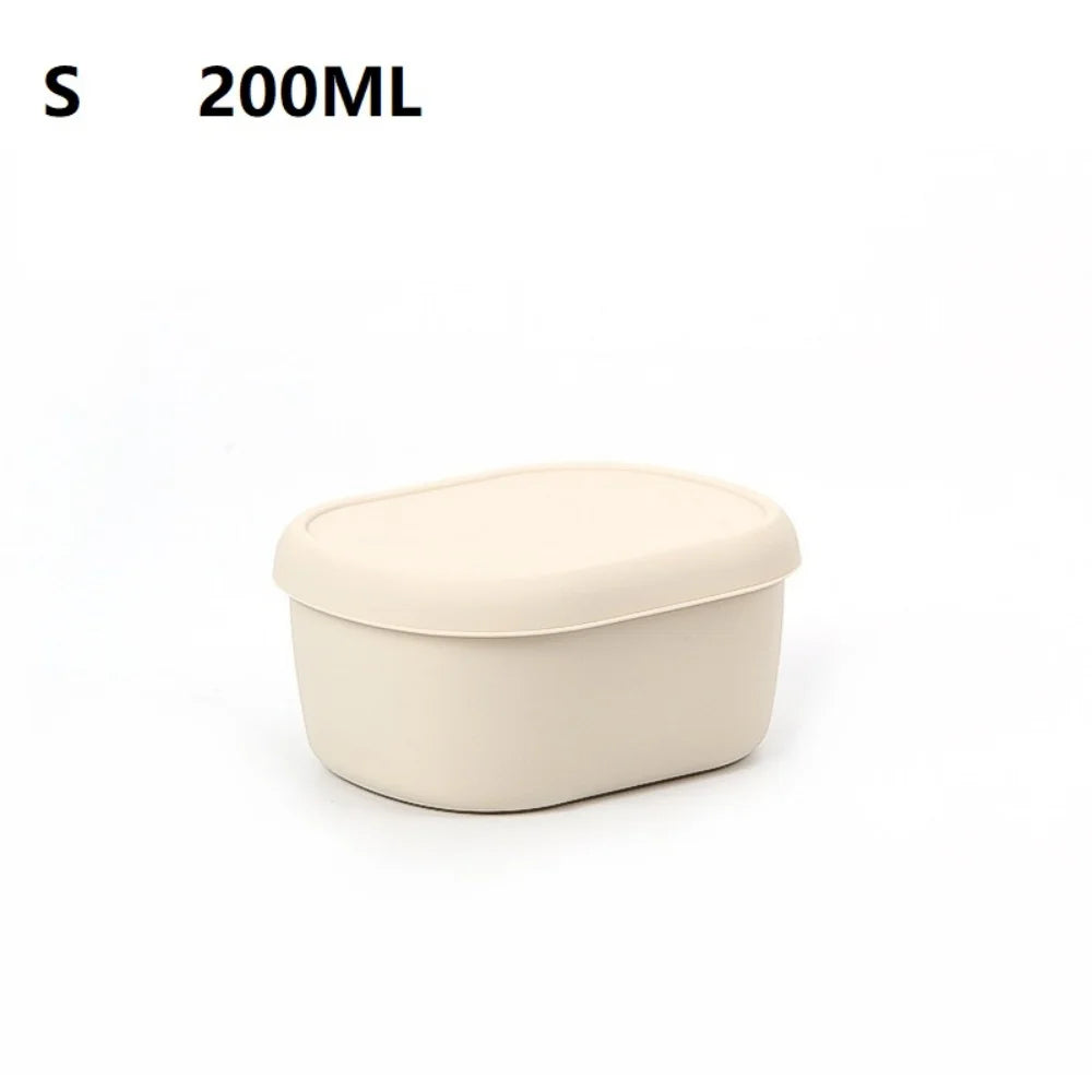 Reusable Silicone Containers - Large Silicone Food Storage Containers, BPA-Free, Airtight, Dishwasher and Refrigerator Safe
