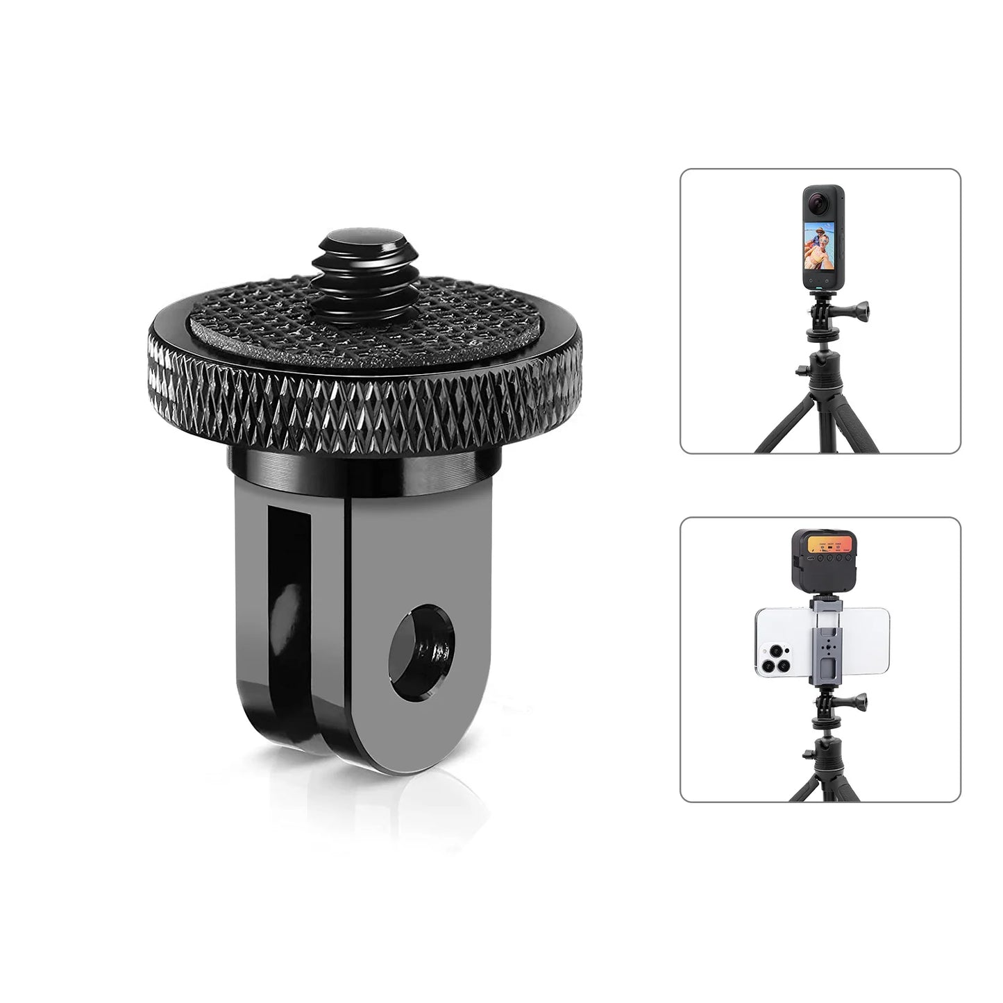 1/4 inch Screw Metal Tripod Mount Action Camera Adapter
