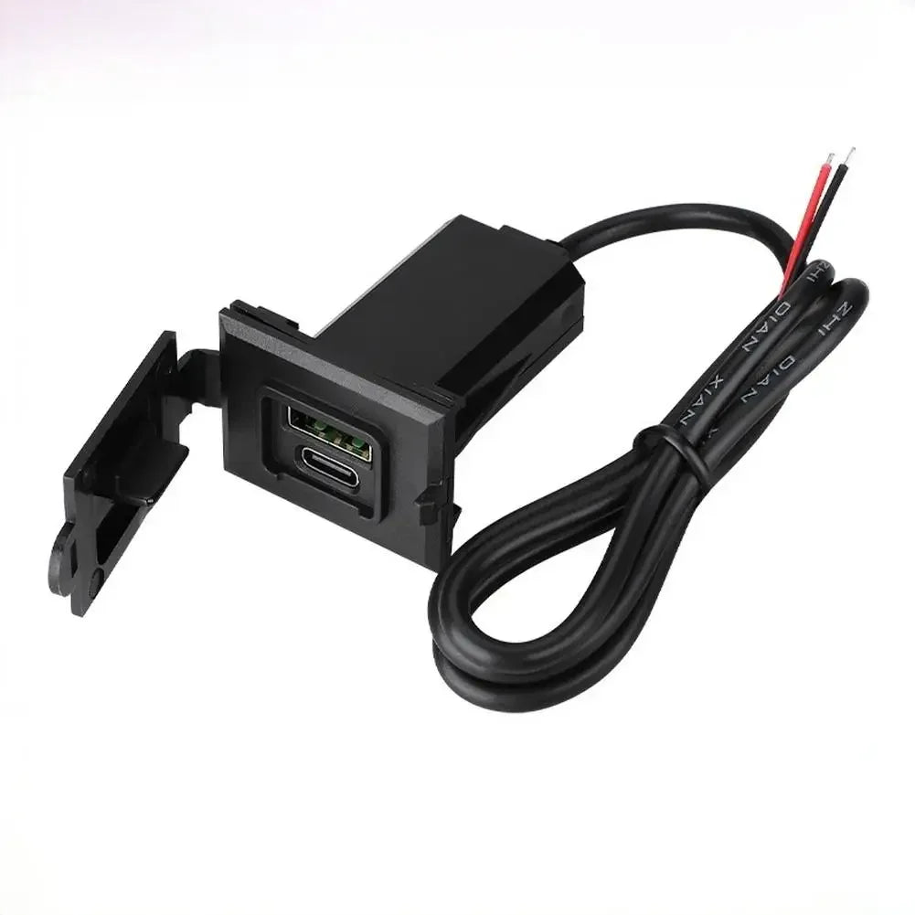 Dual Port Car Charger 36W Fast Charging With USB C And USB A Supporting QC 3 0 And PD 30W For Cars Motorcycles Yachts And RVs