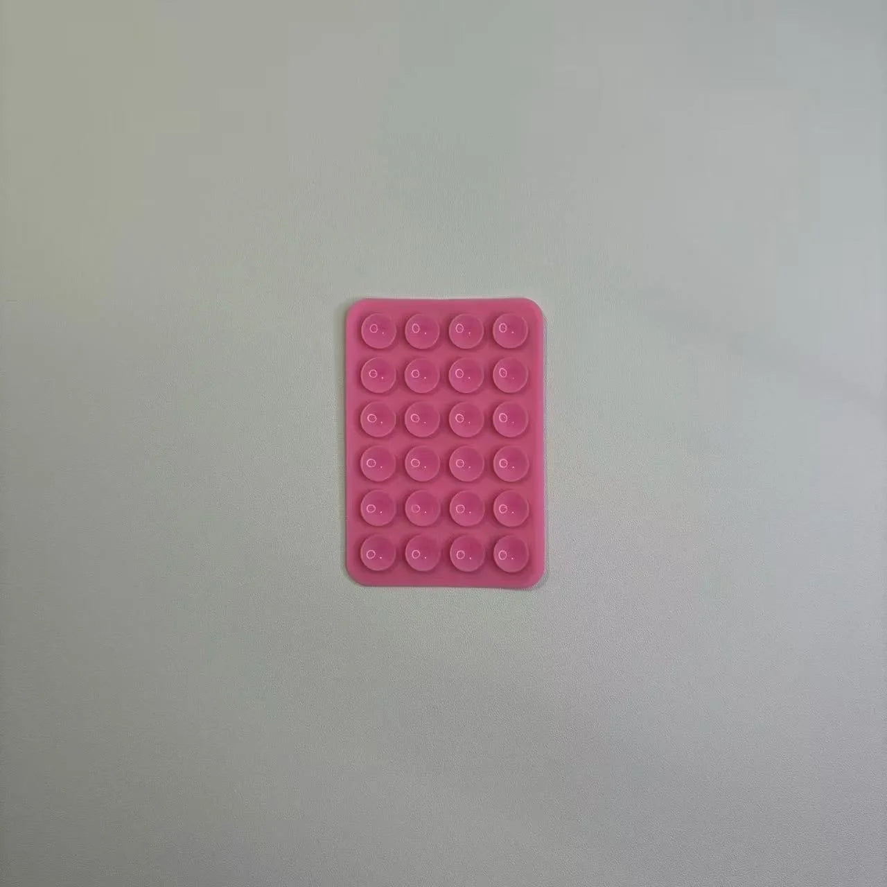 24 Silicone Suction Cups, Black Minimalist Sticker, Anti Slip Phone Case, Portable And Movable Phone Holder, Square Portable