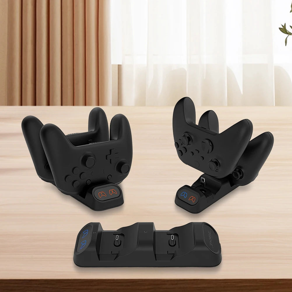 For Switch Pro Controller Charging Dock Charger Station Handle Charger Dock Station for PS5/Xbox Series S/X Controller Charging