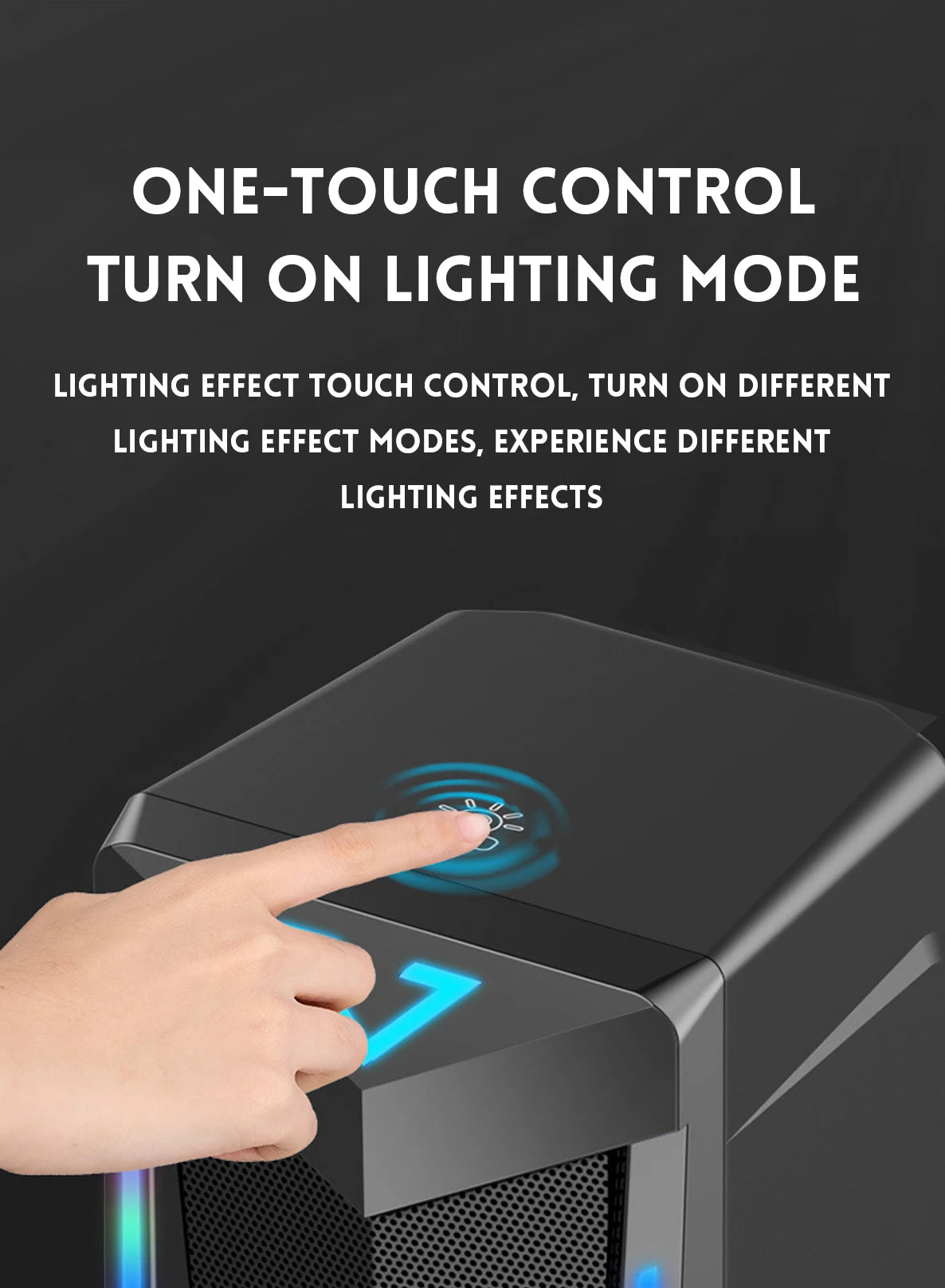 Bluetooth RGB Computer Speaker, Desktop Computer Speaker, Laptop Speaker, Desktop Stereo Speaker, USB Powered, with LED Ambient