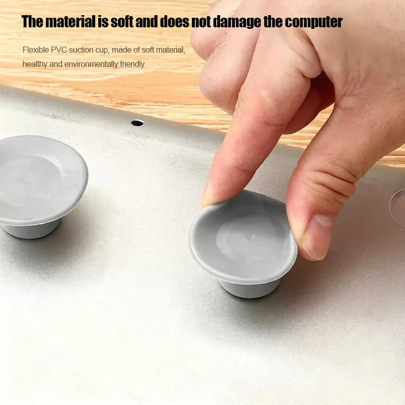 Laptop Cooling Pad, Desktop Height Increasing Foot Pad, Portable Computer Cooling Fan Support Base Bracket, Universal