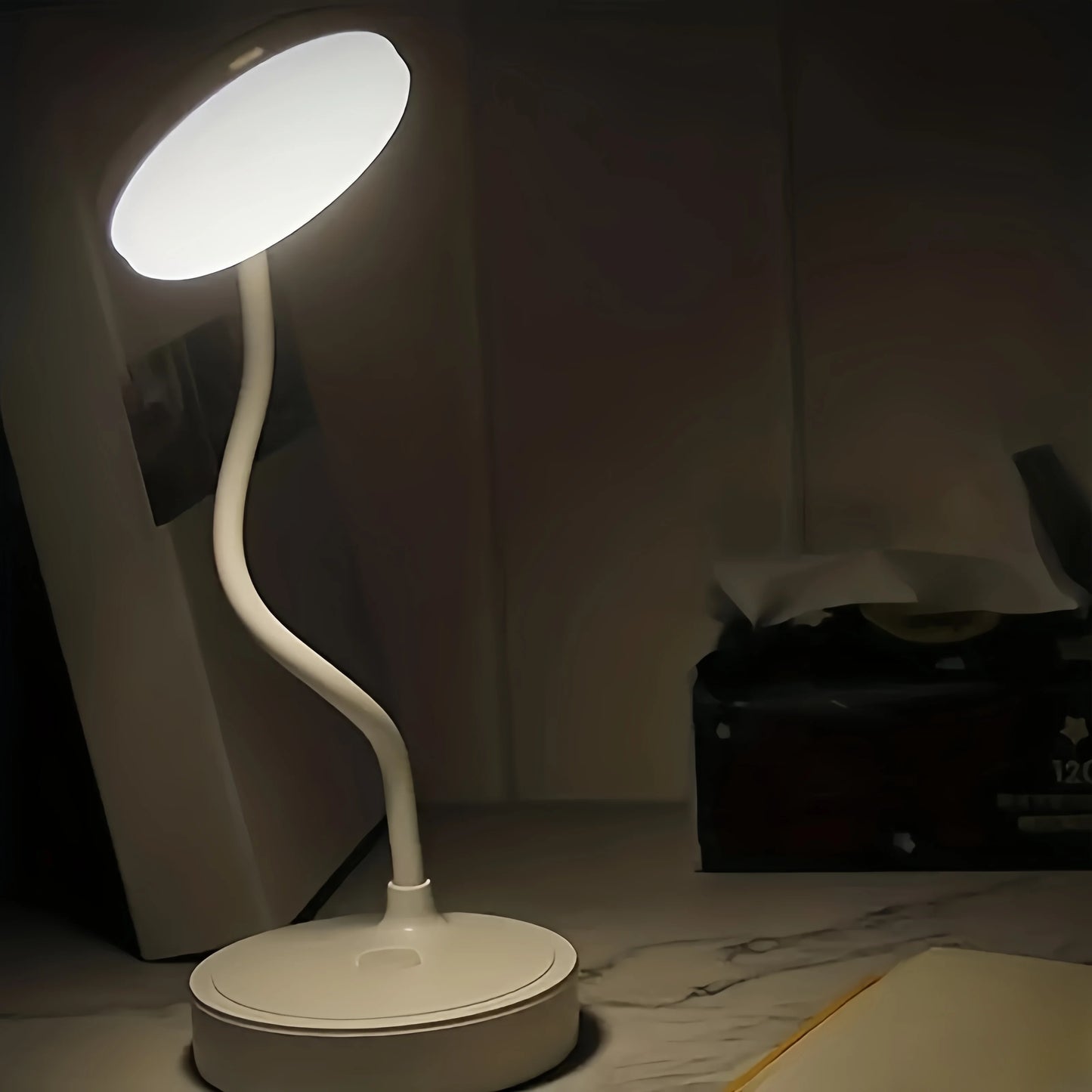 LED Desk Lamp With USB Charging Port Flexible LED White Light Perfect for Home Office Reading Study Warm/White Touch Control