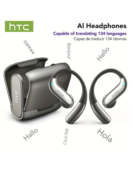 Open-Ear Bluetooth Headphones – 30Hr Playback, Noise Cancelling & Touch Controls