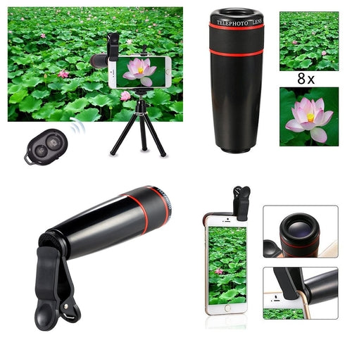 11-in-1 Smartphone Camera Lens Kit – Wide Angle, Macro & Fisheye Lenses for iPhone & Android
