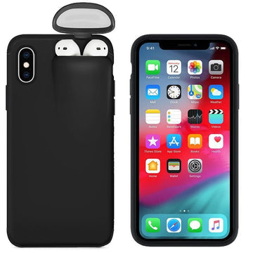 Phone cover with AirPods holder for everyday carry