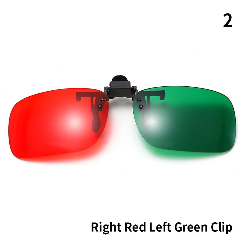 New Red Blue Green 3D Glasses Black Frame For Dimensional Anaglyph Movie TV Glasses For 3D Movies