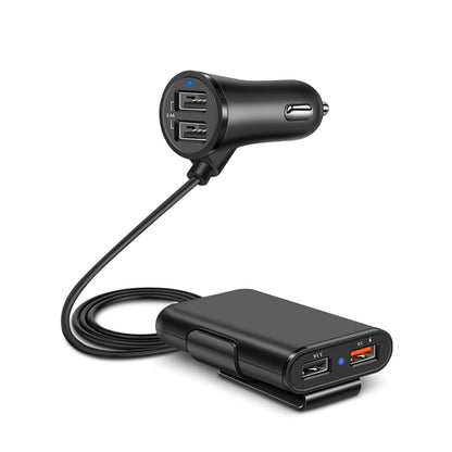 QC 3.0 Fast Car USB Charger – Quick Charge Adapter with Clip for iPhone & Android