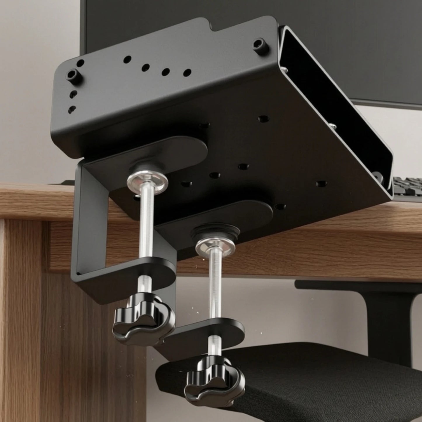 Racing Simulator Desk Mount Adjustable Racing Simulator Mount Desktop Mounting Bracket Non-Slip Quick-Release for Gamers