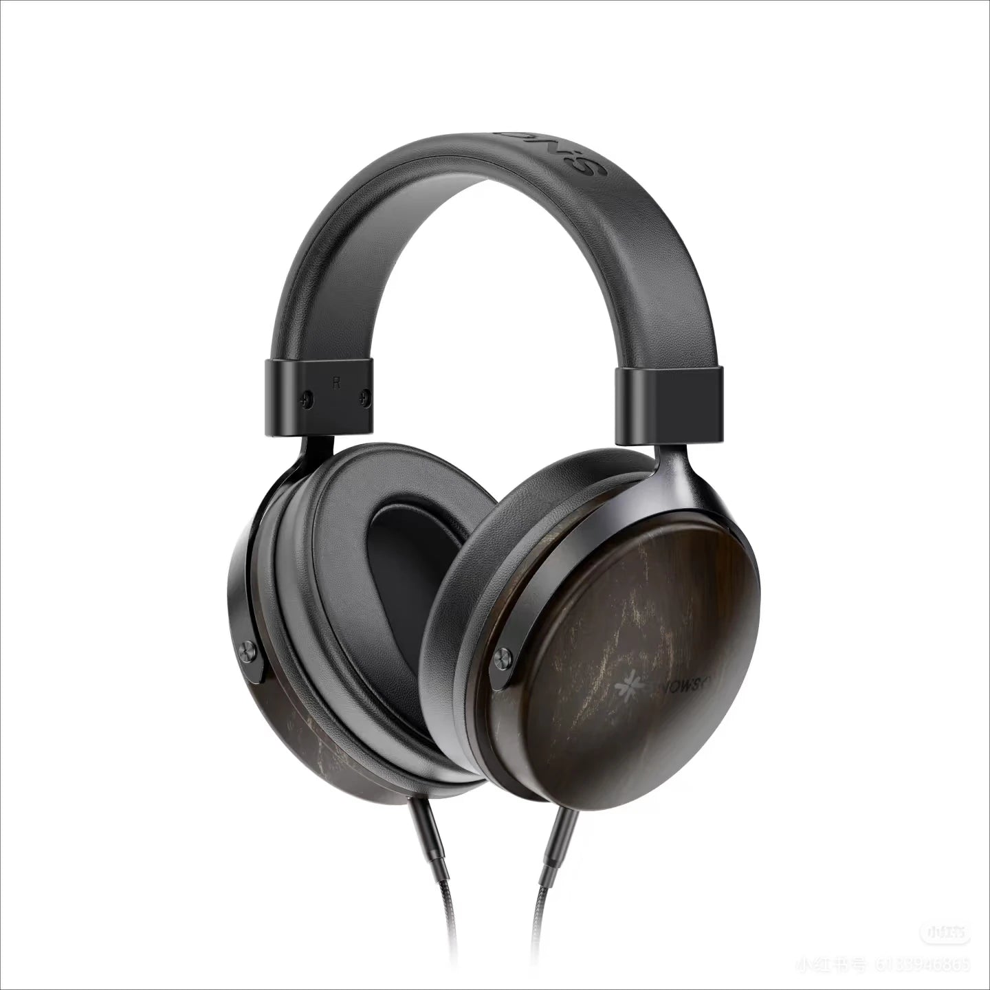 FiiO Snowsky Nature Over-Ear Headphones 50mm Dynamic Driver, Carbon Black Diaphragm 3.5mm HIFI Wired Headphones Gifts