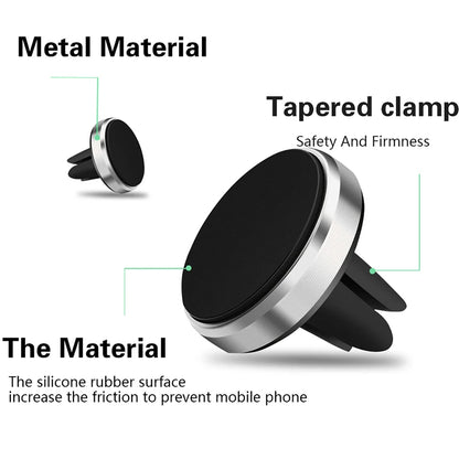 Car Magnetic Holder Universal Air Vent Mount Stand Accessories For iPhone Samsung Xiaomi Magnet Holder Stand in Car Mobile Phone