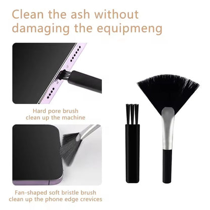 mobile phones cleaning kit are suitable for cleaning dust and stains on screens of mobile phones, cameras, laptops, tablets, etc