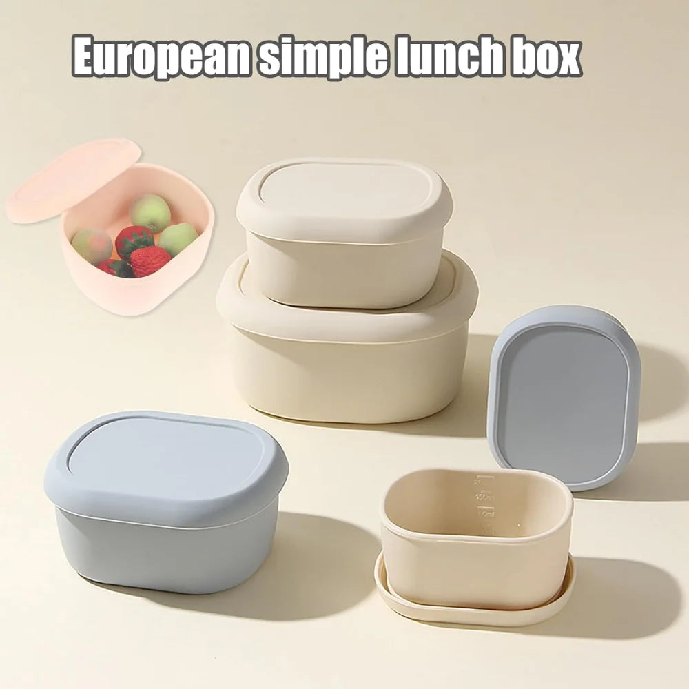 Reusable Silicone Containers - Large Silicone Food Storage Containers, BPA-Free, Airtight, Dishwasher and Refrigerator Safe