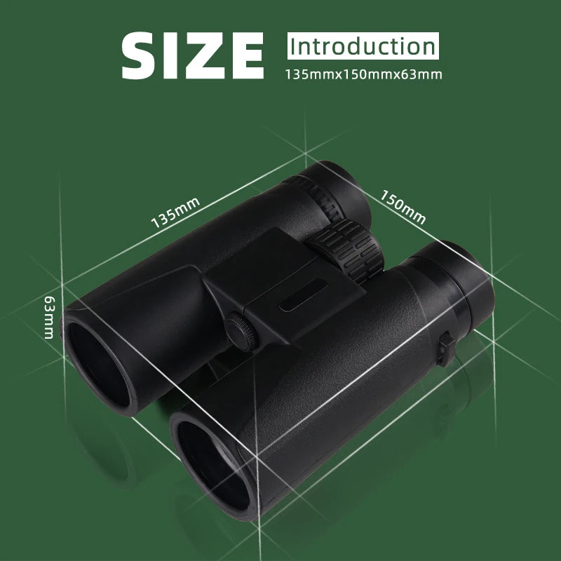 Binoculars 10x42 professional portable hunting telescope outdoor binocular BAK4 prism binocular telescope
