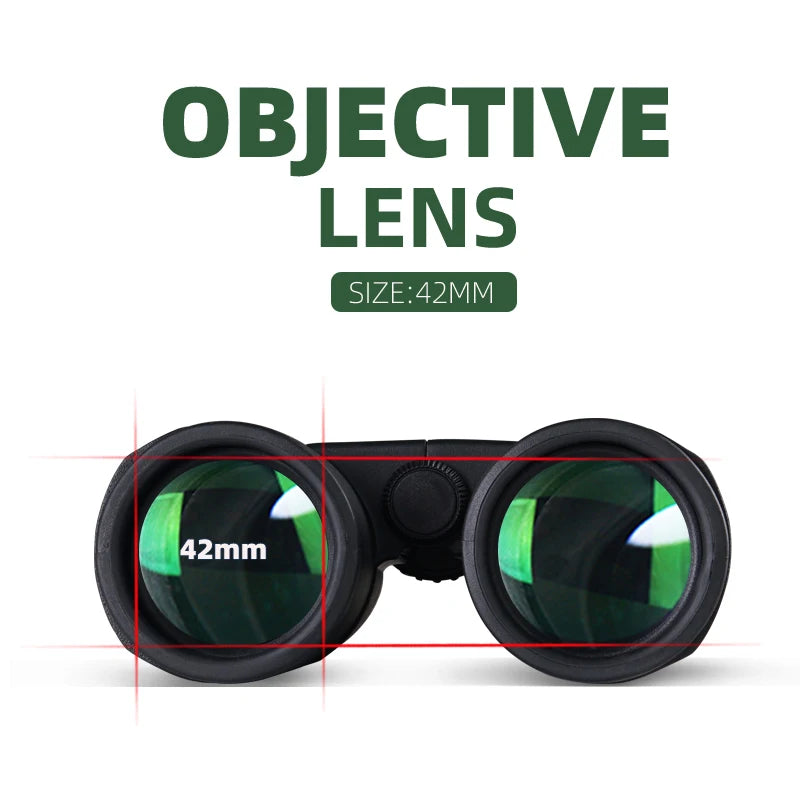 Binoculars 10x42 professional portable hunting telescope outdoor binocular BAK4 prism binocular telescope