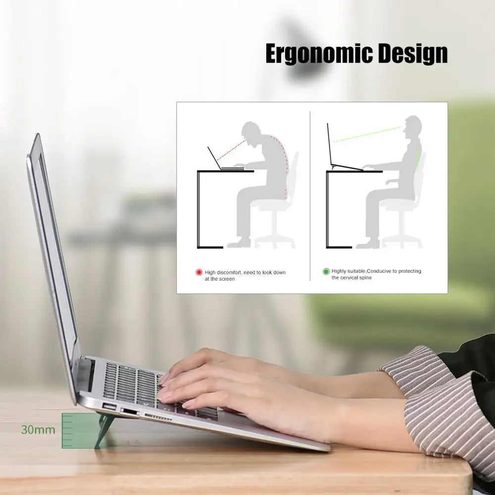 2Pcs Mini Portable Laptop Stand For MacBook Pro Air iPad Xiaomi Tablet Support  Notebook Cooling Holder Lap Top Accessories
