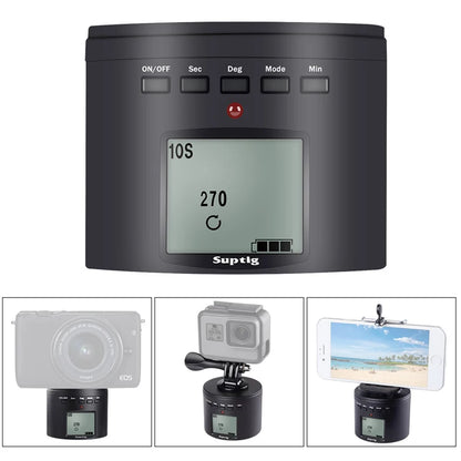 For Dji Osmo Action Time Lapse tripod mount Smart Electric Panning Rotating For Go Pro Max 10 9 8 insta 360 ONE X 2 R Accessory