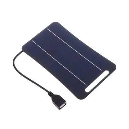 2W Solar Charger Portable W/USB-C Fast Charging For Phone Power Banks Camping Hiking Emergency Power Supply.