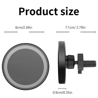 MagSafe Car Wireless Charger 30W - Air Vent Clip Phone Holder - Stable Grip For iPhone 13-17 Pro Max & Fast Charging Stand