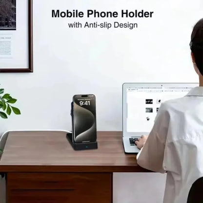 Magnetic Fast Charging Station 15W Wireless Charger Desktop Fold Smart Phone Holder Charge For Magsafe iPhone 16 15 14 13 12 Pro