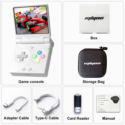 MIYOO Mini Flip Retro Handheld Game Console With New Hinge 2.8''IPS Screen Portable Video Game Consoles Classic Gaming Emulator
