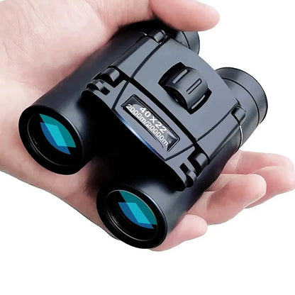 Compact 40x22 HD Folding Binoculars 2000M Long Range BAK4 FMC Lens Powerful Mini Telescope For Hunting Camping Travel