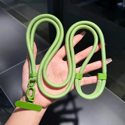 Adjustable Mobile Phone Strap Outdoor Anti-lost Crossbody Phone Lanyards Neck Rope with Patch Cellphone Hanging Cord Strap