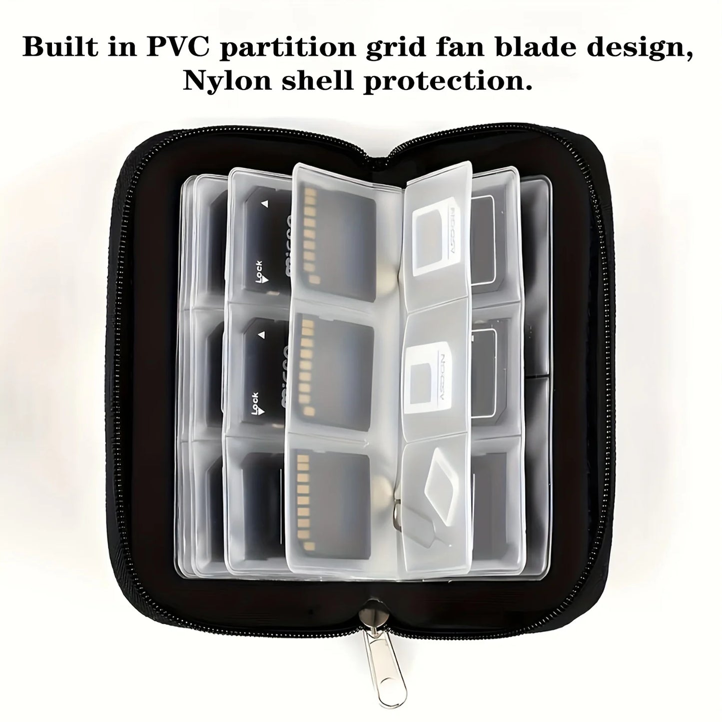 Memory Card Storage Bag Carrying Case Holder Wallet 22 Slots for CF/SD/Micro SD/SDHC/MS/DS Game Accessories Memory Card Box