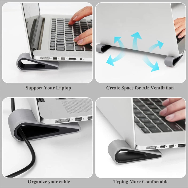 Portable Simple Laptop Stand Adjustable Cooling Bracket Desktop Computer Increased Shelf Cooler Base Pad Bracket Office Supplies
