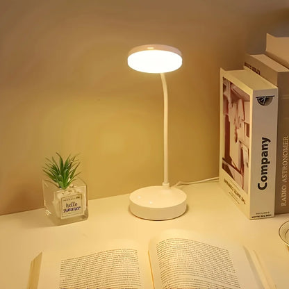 LED Desk Lamp With USB Charging Port Flexible LED White Light Perfect for Home Office Reading Study  Warm/White Touch Control