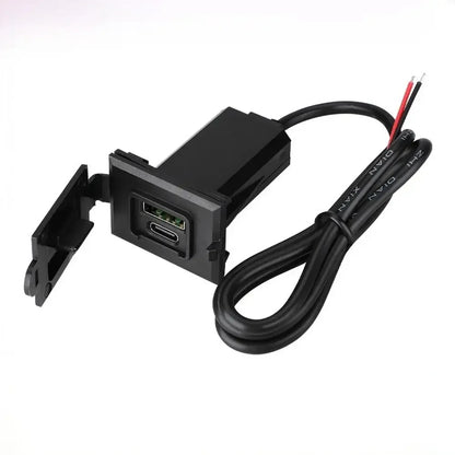 Dual Port Car Charger 36W Fast Charging With USB C And USB A Supporting QC 3 0 And PD 30W For Cars Motorcycles Yachts And RVs