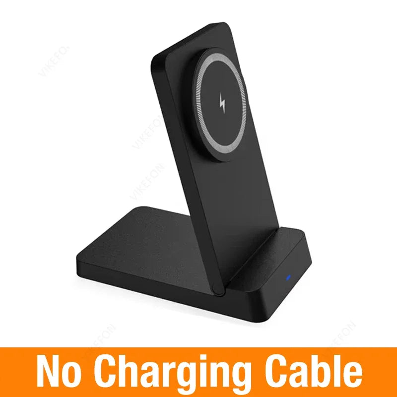 Magnetic Fast Charging Station 15W Wireless Charger Desktop Fold Smart Phone Holder Charge For Magsafe iPhone 16 15 14 13 12 Pro