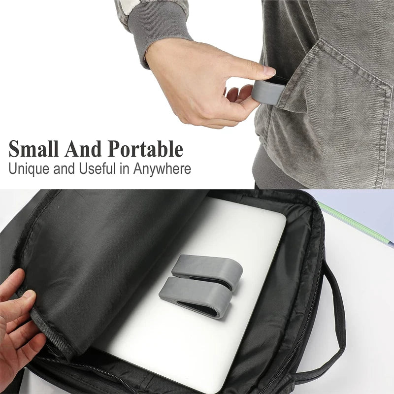 Portable Simple Laptop Stand Adjustable Cooling Bracket Desktop Computer Increased Shelf Cooler Base Pad Bracket Office Supplies
