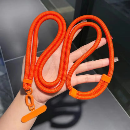 Adjustable Mobile Phone Strap Outdoor Anti-lost Crossbody Phone Lanyards Neck Rope with Patch Cellphone Hanging Cord Strap