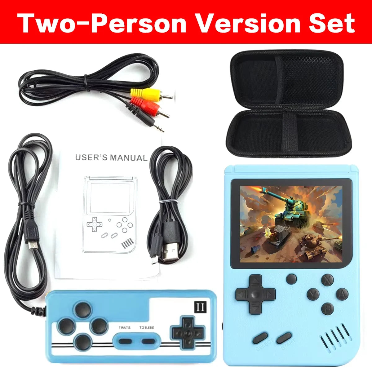 Retro Portable Mini Handheld Video Game Console 8 Bit 3.0 Inch Color LCD Kids Color Game Player Built in 500 Games