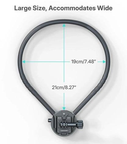Neck Mount for Action Camera, POV Stabilizer with Chest Mount - Quick Release System for Ergonomic, Hands-Free Filming of Skiing