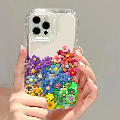 Clear Phone Cases For iPhone 13 Case iPhone 17 Air 16e 15 16 12 11 14 13 Pro Max Funda Love Heart Soft Silicone Shockproof Cover
