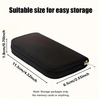 Memory Card Storage Bag Carrying Case Holder Wallet 22 Slots for CF/SD/Micro SD/SDHC/MS/DS Game Accessories Memory Card Box