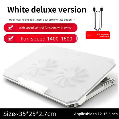 Laptop cooling pad,suitable for 12-17 inch laptop cooler lifting bracket folding silent air-cooled desktop computer cooling base