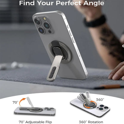 Phone Grip for Magsafe Phone Stand 360°Roration Gym Holder Phone Kickstand Silicone Finger Ring Innovative Pressure-Relief