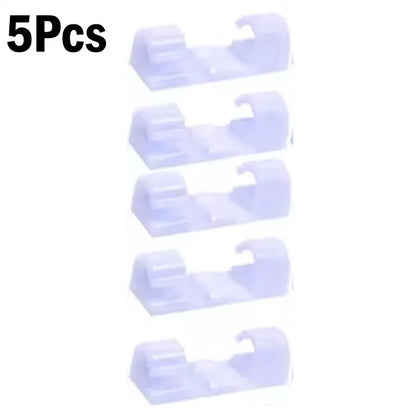 Cable Clips Organizer Drop Wire Holder Cord Management Self-Adhesive Cable Manager Fixed Clamp Wire Winder For Home Office Car