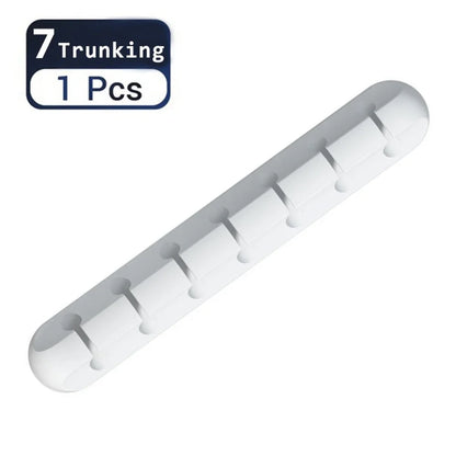 Cable Fixing Clips 3-Pack Cable Management Cable Organiser Clips Silicone Self-Adhesive Suitable for Desktop USB Charging Cables