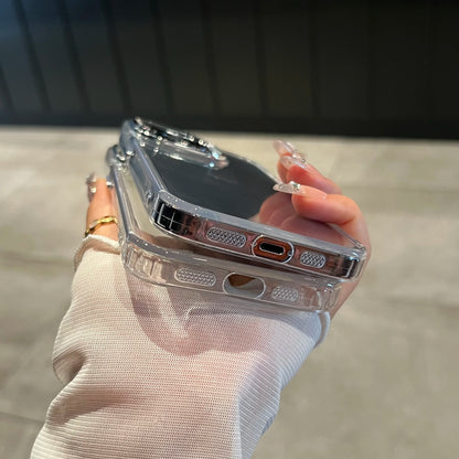 Luxury Clear Silicone Phone Case For iPhone 17 Pro Max 11 13 16 15 14 12 Air Shockproof Transparent Bumper Back Cover