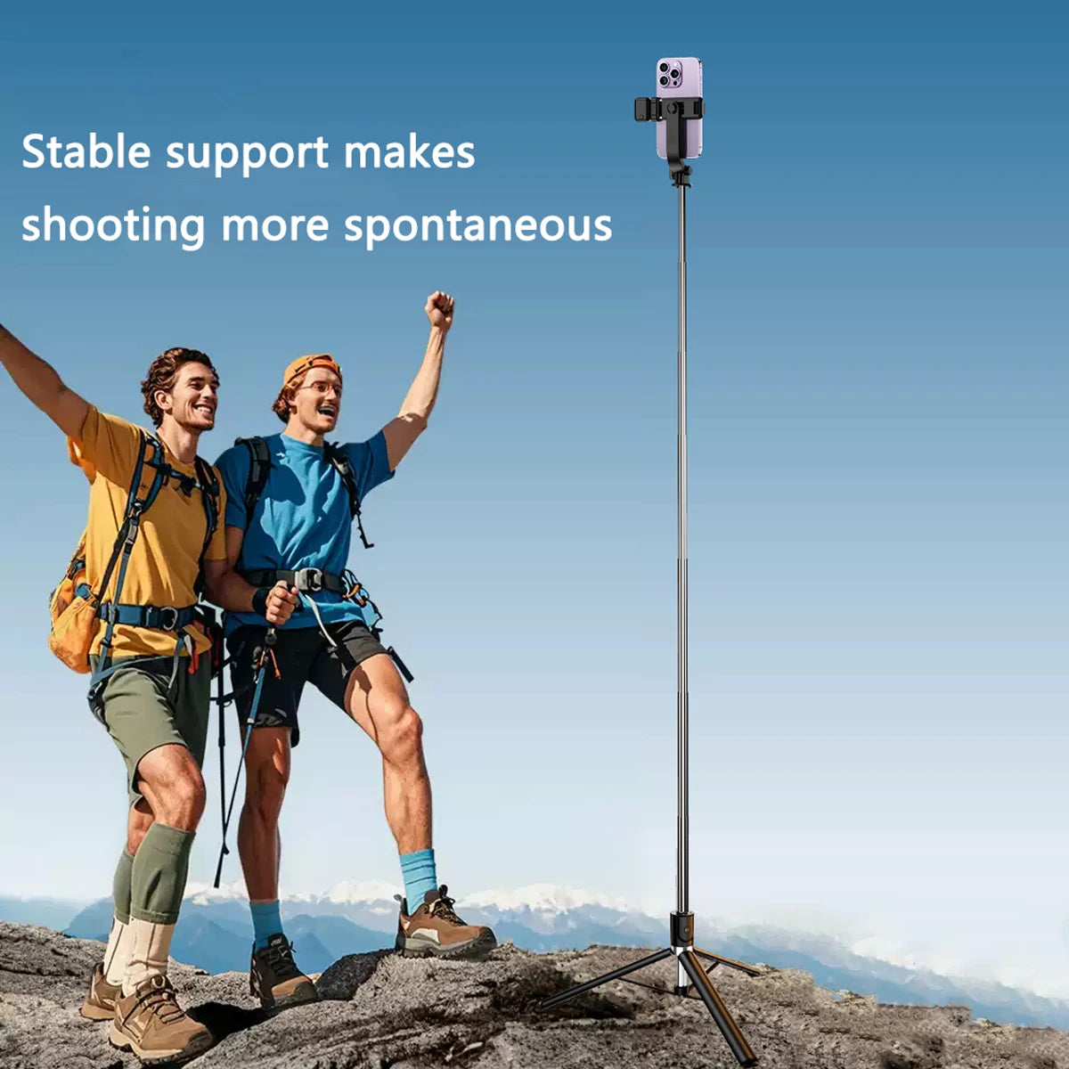 Portable Telescopic Bluetooth Selfie Stick for Live Streaming Photography and Travel A Convenient Photo-taking Gadget