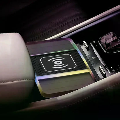20W Car Wireless Charger Car Charging Pad Anti-slip Mat Modification Accessories Fast Charging Dual Slot Design