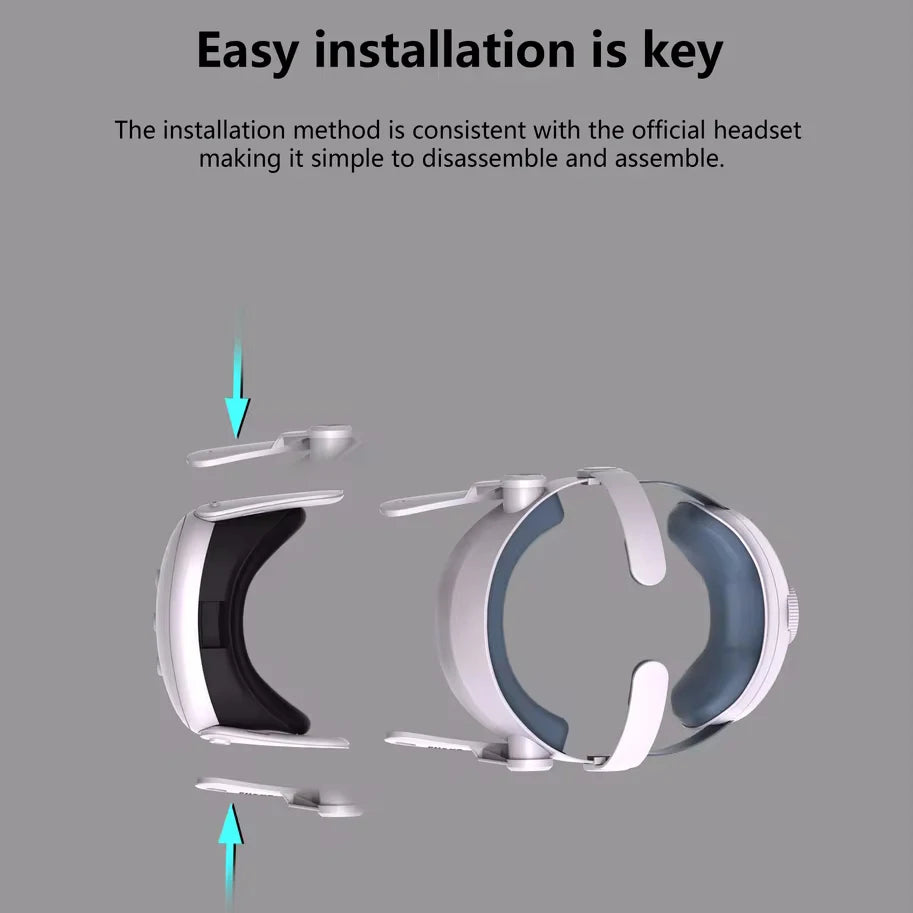 For Meta Quest 3 Quest3 Headband Head Strap Holder Virtual Reality VR Glasses Headset Helmet Game Accessories Gaming Adjustable