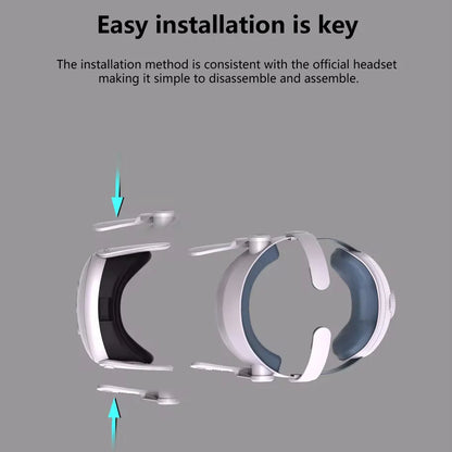 For Meta Quest 3 Quest3 Headband Head Strap Holder Virtual Reality VR Glasses Headset Helmet Game Accessories Gaming Adjustable