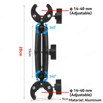 Camera Motorcycle Handlebar Mount Selfie Stick Bicycle Monopod for Go Pro 13 12 11 10 9 8 Insta360 X4 X5 DJI Osmo Action 5 Pro 4