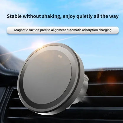 MagSafe Car Wireless Charger 30W - Air Vent Clip Phone Holder - Stable Grip For iPhone 13-17 Pro Max & Fast Charging Stand